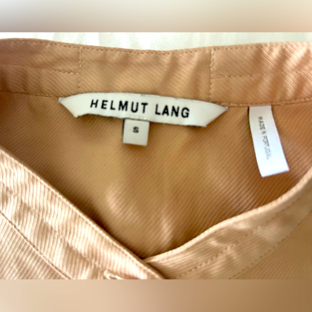Helmut Lang Silk Button-Up Top Size S Made In Por… - image 6
